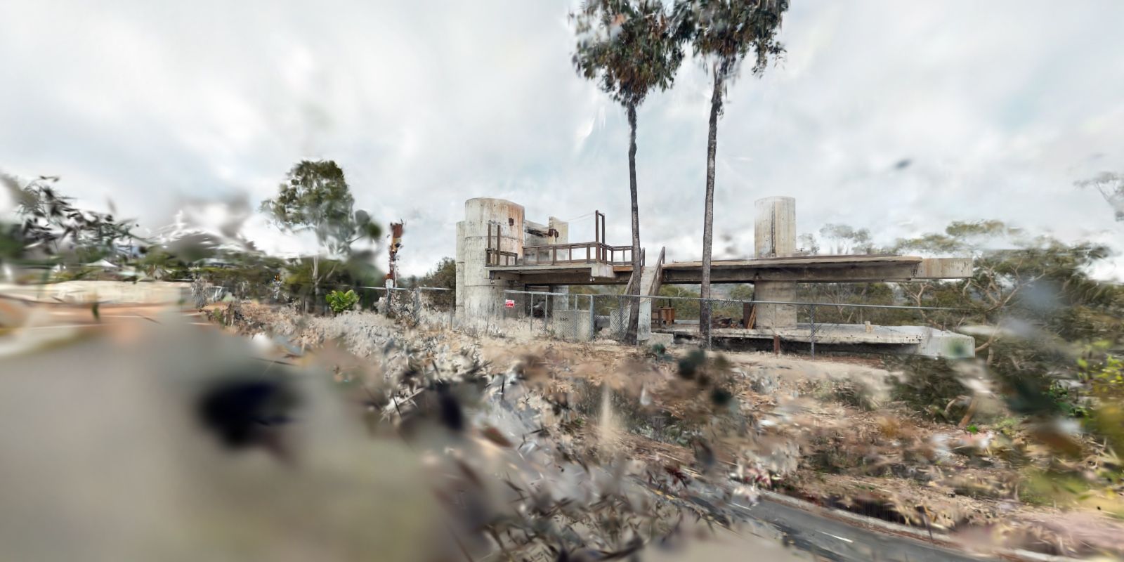 Pacific Palasades Fire Damaged Mansion